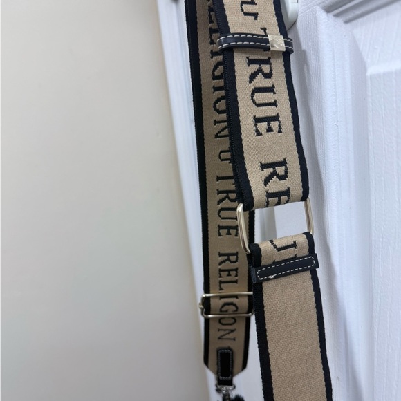 NWT True Religion Frayed Denim Mini Flap Crossbody Bag - Picture 4 of 8